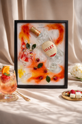 Epoxidbild „Lillet“, Epoxidbild „Aperol-Spritz“, Epoxidbild nach Wunsch „Dein Drink“ – Unikate aus dem Atelier Aurora