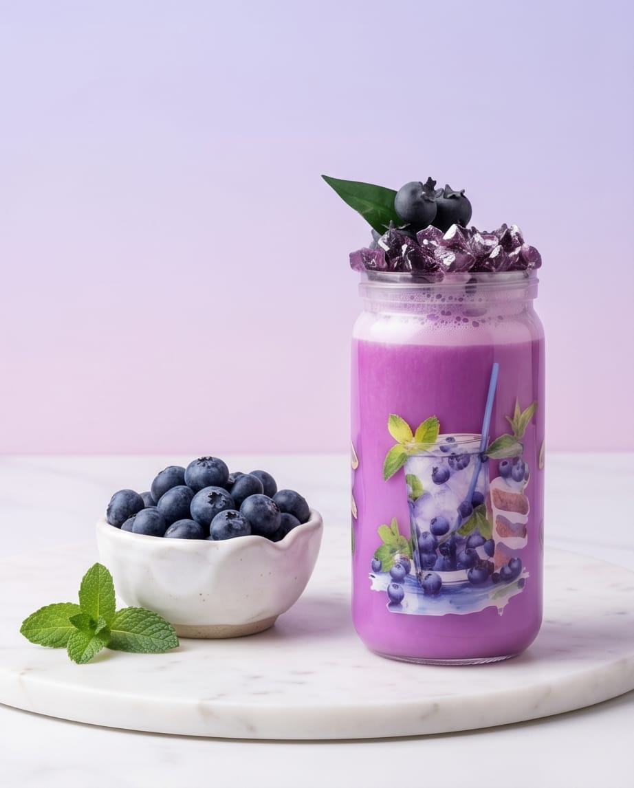 Summer Edition Trinkbecher – Früchtesirup & Milch Design (Handmade)