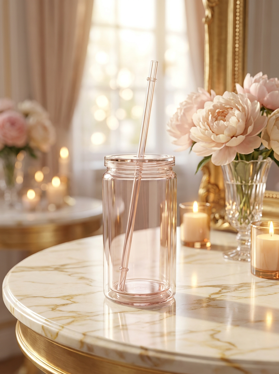 Doppelwandiger Acrylbecher – Personalisiert | Handmade | Atelier Aurora