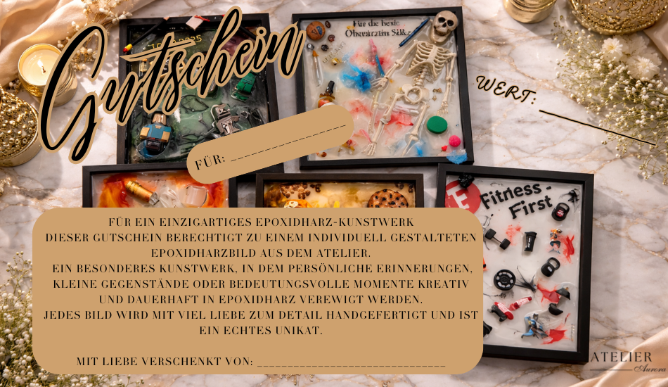 Gutschein Atelier Aurora - Das perfekte Geschenk