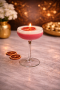Luxus-Cocktailkerze „French Martini“ - Fruchtige Cocktailkerze im Glas