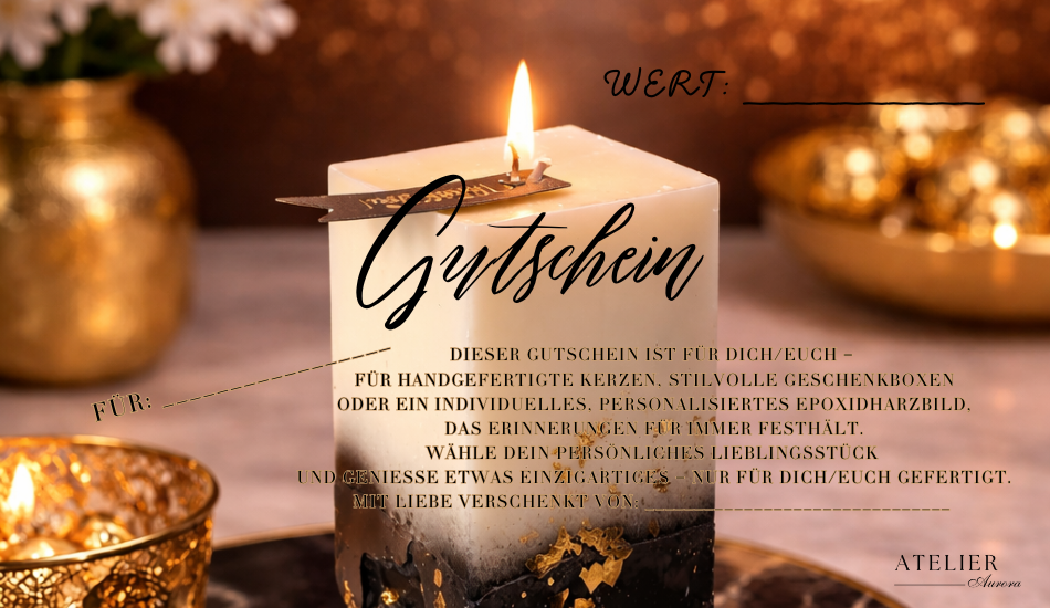 Gutschein Atelier Aurora - Das perfekte Geschenk