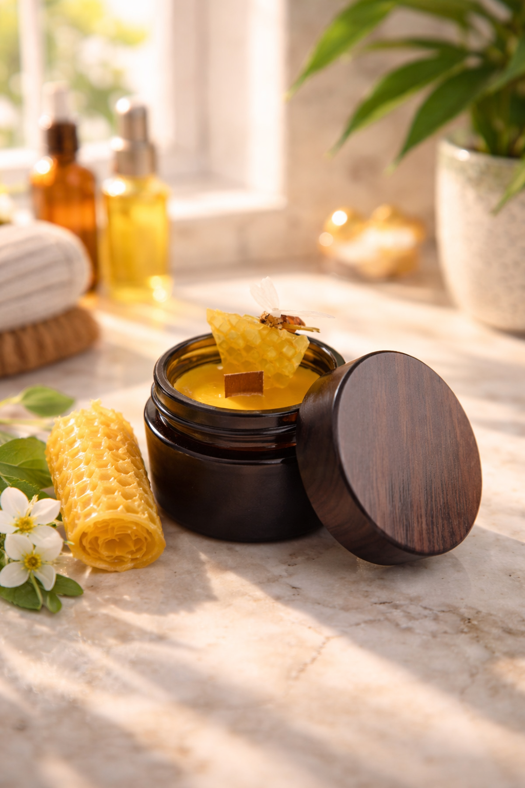 Honigduftkerze „Sweet Honey“  ( 3 Stück ) – Sanfter Wohlfühlduft für dein Zuhause