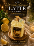 Iced Citronella/Lemmon Latte Candle – handgemachte Sommerkerze gegen Stechmücken