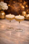 Luxus-Cocktailkerze „Champagner“ – Handgegossen