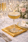Luxus-Cocktailkerze „Champagner“ – Handgegossen